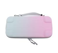 Tosuny Travel Storage Bag for 2 2025 Version | EVA Hard Shell Carrying Case with 10 Game Card Pockets (Pink Green)