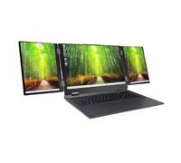 Tosuny Tri-Fold Triple Screen Laptop with 16" Main & Dual 10.5" Screens, Core I7, 16GB RAM, 2TB SSD, 120HzDCI-P3 Display, WiFi 6, 10H Battery, 11 Pro (grey)