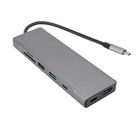 Tosuny USB C Hub 8 in 1, USB C Multiport Adapter with TF/S D Card Slot | HD MI | 100W PD | 10Gbps USB C | 2 USB Ports | USB C Dongle for OS X, Wins Laptop