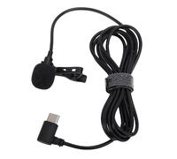 Tosuny USB C Lavalier Microphone, Noise Cancelling Lapel Mic with Windproof Sponge and Super Cardioid Pattern, for Smartphone Recording Video Online Class Live Streaming