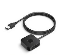 Tosuny USB Fingerprint Reader for Wins Hello, 360-Degree Touch Biometric Scanner with Fast Matching, Portable Design and USB-C Dock (Black)