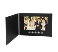 Tosuny Video Greeting Card, Digital Video Frame for Custom Greetings & Business Ads, 5/7/10" Screen with Stickers, Plug & Play Personal or Promotional Use (7inch)
