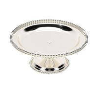 Tosuny Vintage Stainless Steel Footed Cake Plate Fruit Serving | Elegant Afternoon Tea Centerpiece, Versatile Serving Solutions, 304 Stainless Steel Build