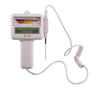 Tosuny Water Quality Tester, Digital 2 in 1 pH Tester Chlorine/ CL2 Meter Portable Water Quality Monitor Checker with Large Screen for Swimming Pool Spa (Gray White)