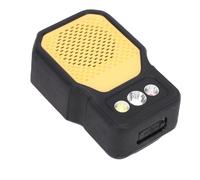 Tosuny Wearable Speaker with Flashlight, Mini Bluetooth Speaker 3-in-1 Light Modes (Spot/Flood/Red), 5W LED USB - C Rechargeable Portable Audio for Outdoor Camping Emergency (Orange)