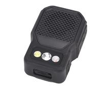 Tosuny Wearable Speaker with Flashlight, Mini Bluetooth Speaker 3-in-1 Light Modes (Spot/Flood/Red), 5W LED USB - C Rechargeable Portable Audio for Outdoor Camping Emergency (black)