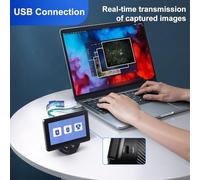 Tosuny WiFi Electronic Eyepiece, 4.3 Inch IPS Display, 1080P Live View Eyepiece Camera for Telescope Microscope, 1.25-2 Inch Adapter Astronomy Photography Accessory