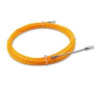 Tosuny Wire Threader, 4.5mm 32.8FT 10M Cable Pulling Tool with Springs, Through Wall Wire Guide Device, Manual Puller for Electrical Conduit Installation Orange