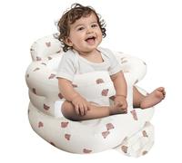 TOSXW Inflatable Baby Seat for Babies 3-36 Months, Baby Floor Seat with Fence & Built in Air Pump, Blow Up Baby Chair with Back Support, Baby Chair Sit Me Up for Home, Floor, Travel