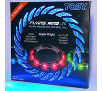 TOSY Flying Ring - 12 LEDs, Super Bright, Lost Mode, Auto Light Up, Camping Ess