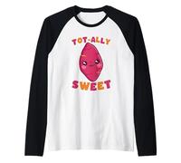 Tot-Ally Sweet Kawaii Sweet Potato Pun Design Raglan Baseball Tee