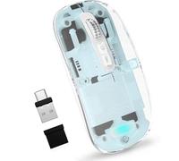 Totaiden Bluetooth Wireless Mouse,4 Modes Mouse(BT5.2 & BT3.0 + USB-A & USB Type-C Mouse for Mac/MacBook Pro/MacBook pro/MacBook Air/PC/Mac/Laptop/Apple/ipad/Computer (Blue)