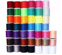 Total 4500yards Polyester Sewing Thread，45 Spool Thread Included White and Black Thread，with 12 pcs Sewing Needles and2 pcs Needle threaders