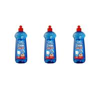 Total Action Dishwasher Rinse Aid 500ml, Blue Bottle, Streak-Free Shine - Pack of 3