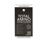 Total Amino - Full Spectrum - All 20 Amino Acids - EAA, BCAA - Free Form - 120 Vegan Capsules - Made in the UK by G&G Vitamins