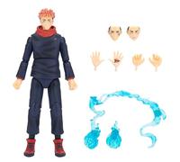 Total Anime Jujutsu Kaisen Yuji Itadori Age 3+ - 6.5-Inch Figure with Swappable Faceplates, Alternate Hands, and Energy Effects