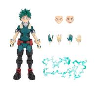 Total Anime My Hero Academia Izuku Midoriya - 6.5-Inch Figure with Swappable Faceplates, Alternate Hands, and Energy Effects