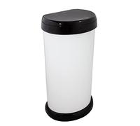Total Bins UK Limited Stylish, Modern Design & Flat Back Space Saving Shape. Touch Lid Mechanism With Removable Bin Bag Retaining Ring. Ideal For The Kitchen, Office or Bathroom…