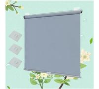 Total Blackout Roller Shades for Windows, Sunshade Roller Blinds Without Drilling, Blackout Curtains 45x150/68x200cm, Sun Protection Privacy Roll Up Blinds,grey-50x130cm/20 * 51in