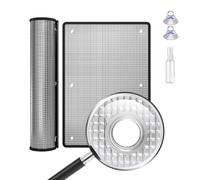 Total Blackout Window Film, 8mm Thick Aluminum Foil Insulation Film for Sun Room, Heat Blocking Reflective Privacy Window Film Anti UV with Suction Cups for Home Office Garage(150x200cm)