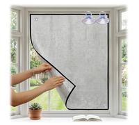 Total Blackout Window Film Heat Control Reflective Aluminium Foil, 8mm Thermal Insulation Anti UV Sun Blocking Privacy Shield for RV Sliding Door Skylight Easy Install(Black,50x90cm)