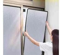Total Blackout Window Film, Uv Blocking Reflective Foil For Rv & Sunroom, Easy No-drill Installation, Reusable Privacy & Sun Protection One Color 50x70cm