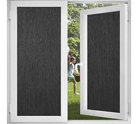 Total Blackout Window Privacy Film,Static Cling Non-Adhesive Window Film 100% Light Blocking No Glue Heat Blocker Black Window Sticker for Day Sleep,Baby Nap Security 35.4 Inch x 6.5 Feet