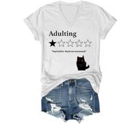 Total Bullshit Would Not Recommend Shirt, Adulting Would Not Recommend Shirts V Neck Women Man