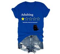 Total Bullshit Would Not Recommend Shirt, Adulting Would Not Recommend Shirts V Neck Women Man