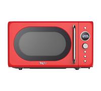 Total Chef Microwave Oven 20L 700W Retro Mini Ovens Digital LED Display (Red)