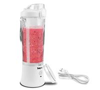 Total Chef Portable Mini USB Blenders Smoothie Maker Cordless Personal Blender 600ml Cup Small Mixer for Protein shake Baby Food Milkshakes Fruit Juice Slushie for Home Office Travel Gym White