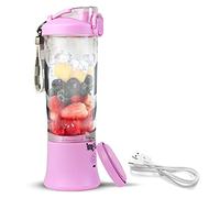 Total Chef Portable Mini USB Blenders Smoothie Maker Cordless Personal Blender 600ml Cup Small Mixer for Protein shake Baby Food Milkshakes Fruit Juice Slushie for Home Office Travel Gym Lilac