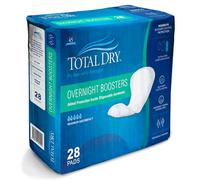 Total Dry Ultimate Booster Pads for Women & Men Extra-Absorbent Overnight Diaper Inserts- FSA HSA Approved-for Use Inside Adult Diapers -Enhanced Absorption & Leak Control