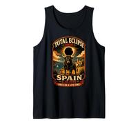 Total Eclipse 12 8 2026 Spain Bull Astronomy Cosmic Event Tank Top
