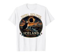 Total Eclipse 2026 Sea Spain Iceland August 12 2026 Value Graphic T-Shirt, Men, White, L