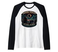 Total Eclipse 2026 Sea Spain Iceland August 12 2026 Viking Raglan Baseball Tee