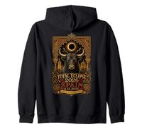 Total Eclipse Chaser 12 8 2026 Spain Astronomy Travel Retro Zip Hoodie