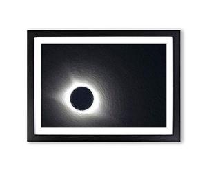 Total Eclipse of The Moon by Framed Print | A2 Black Framed Wall Art | Ready to Hang | Modern Space Picture | Living Room Bedroom Lounge Office
