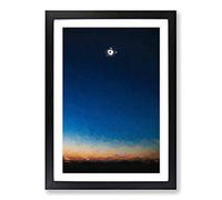 Total Eclipse of The Sun in Abstract Framed Print | A2 Black Framed Wall Art | Ready to Hang | Abstract Fantasy Picture | Living Room Bedroom Lounge Office