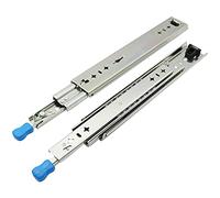 Total Extract Der Slides with Lock, Side Mounting, Heavy Du Up to 120 kg, 1 Pair (2 Pieces) - Smooth Gliding, Guide Rails for CABI and Fur