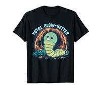 Total Glow-Getter Cute Worm Adventure in Cave T-Shirt