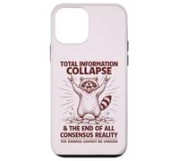 Total Information Collapse | Funny Cute Trashy Feral Raccoon Case for iPhone 12 mini