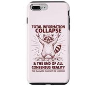 Total Information Collapse | Funny Cute Trashy Feral Raccoon Case for iPhone 7 Plus/8 Plus