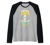 Total Knee Replacement Survivor Recovery Raglan Baseball Tee