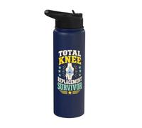 Total Knee Replacement Survivor Recovery Stainless Steel Insulated Water Bottle