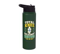 Total Knee Replacement Survivor Recovery Stainless Steel Insulated Water Bottle