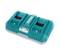 Total Li-Ion 20V 2 Port Battery Charger for Total Tools Lithium Ion Battery Packs - TFCLI2082