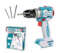 Total Li-Ion 20V Cordless Compact Brushless Impact Drill | 60Nm | Chuck Capacity 13mm | 30000 BPM | No-Load 2000 RPM | LED Work Light (Battery not Included)