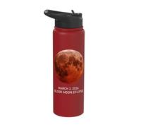 Total Lunar Eclipse 2026 Blood Moon 3 March Eclipse Tee Stainless Steel Insulated Water Bottle