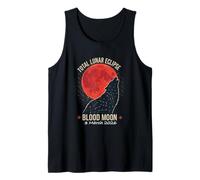 Total Lunar Eclipse 2026 Blood Moon 3 March Wolf Tank Top